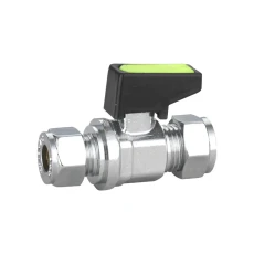 Mini Lever Ball Valve Straight CxC 10x8mm