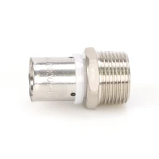Male Straight Connector 16mmx3/4"