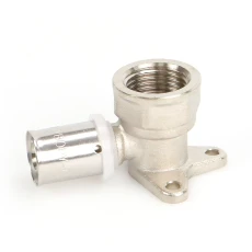 Wall-Plated Female Elbow 16mmx1/2"