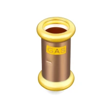 Press-Fit Straight Coupling CxC-Gas 35mm