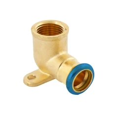 Press-Fit Wall Plate Elbow-Water 15mmx1/2"