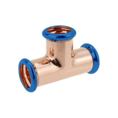 Press-Fit Equal Tee Copper All Ends-Water 54mm