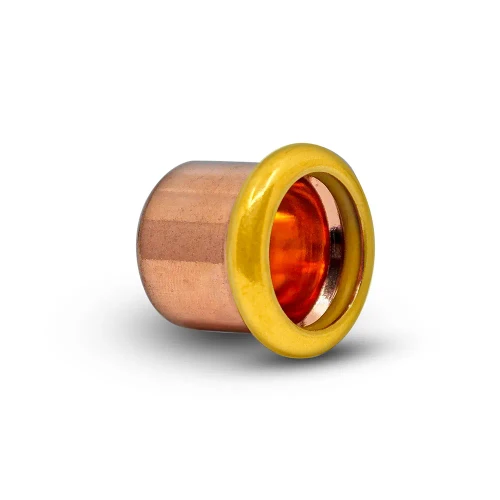 Press-Fit Stop End Copper-Gas 28mm