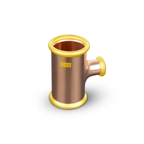 Press-Fit Reducing Tee Copper All Ends-Gas 42x42x35mm