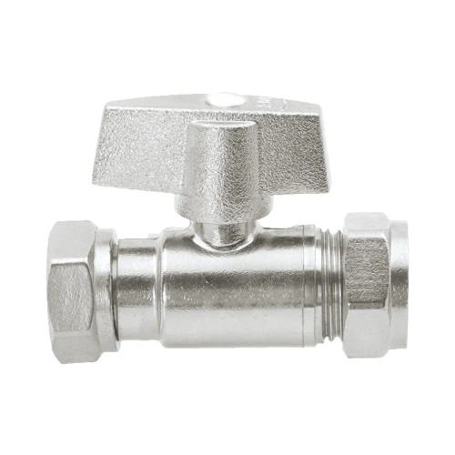 Metal lever isolating valve with compression x female iron connection