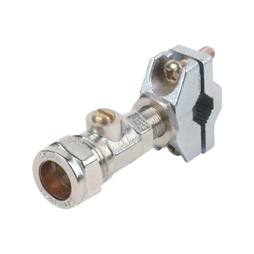 Chrome plated self-cutting isolating valve