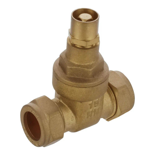 BS5154 brass lockshield gate valve