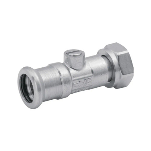 Chrome plated press-fit m profile straight service valve
