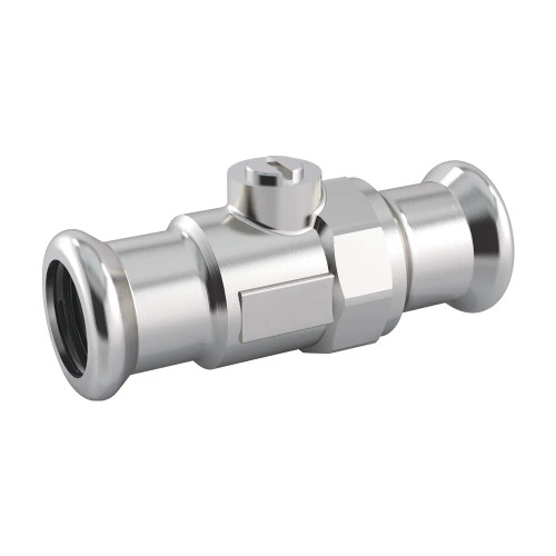Chrome plated press-fit isolating valve