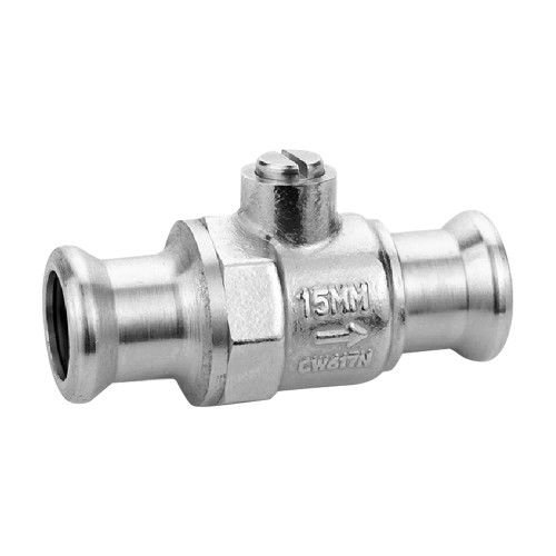 Chrome plated press-Fit full bore isolating valve