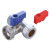 Tee washing machine valve