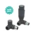 Thermostatic Corner Radiator Valve 15mm Anthracite Twin Pack