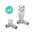 Thermostatic Corner Radiator Valve Chrome Twin Pack 15mm 