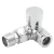 T-Pro Chrome Radiator Valve Corner Round Handwheel 15mm