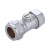 Chrome plated quarter-turn positive stop isolating valve for high pressure plumbing systems