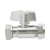 Metal lever isolating valve with compression x female iron connection