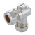 Chrome plated angled isolating valve