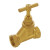 Female x female brass stopcock