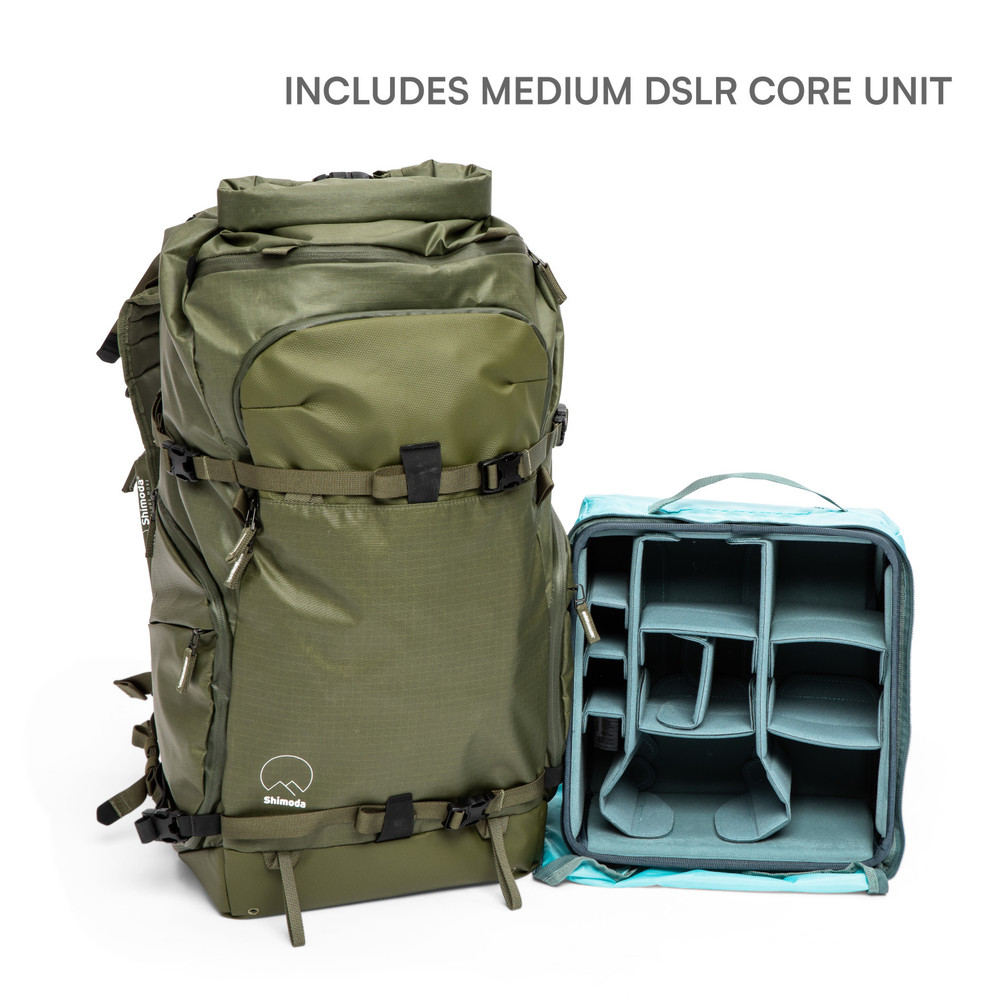 Action X50 Starter Kit (w/ Medium DSLR Core Unit) - Army Green