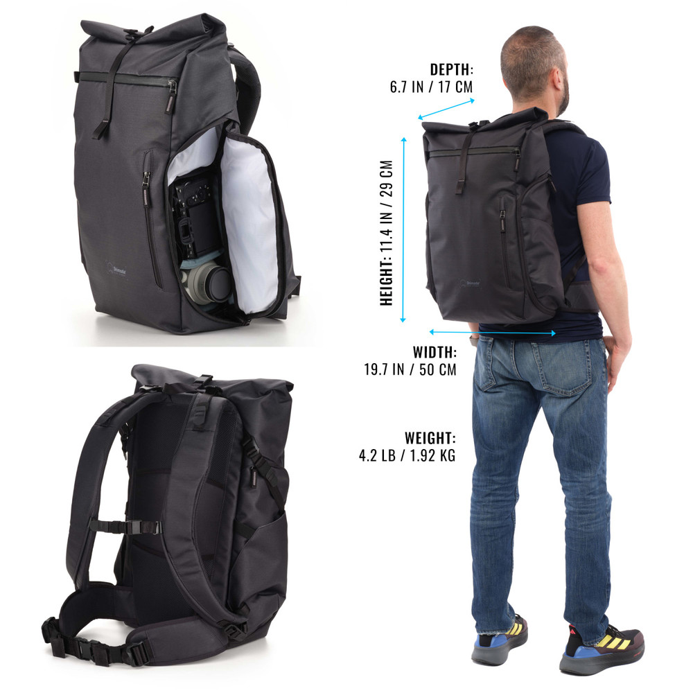 Shimoda Side Street 28 Starter Kit (w/ Medium Top Loader) - Anthracite (520-382)