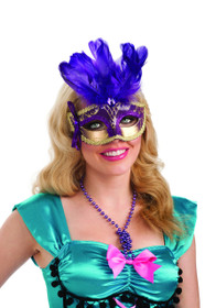 PURPLE FEATHER CARNIVAL M - Image 1