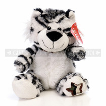 10" Violet Wild Soft Plush Toy Stuffed Animal - White Tiger - Image 1