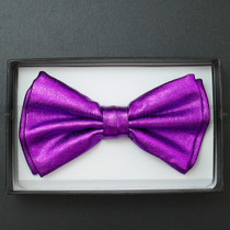 Bow Tie - Metallic Purple