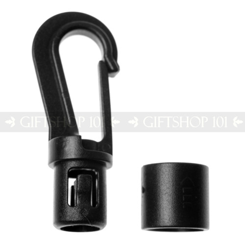 Rotate Snap Hooks - Plastic - 0.3 Inch - Black (10PCS)