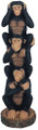 Monkeys Set of 3 See Hear Speak No Evil Collectible Figurine Statue