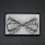 Bow Tie - Black Music Note / White