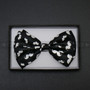 Bow Tie - White Mustache / Black