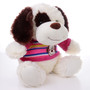 11" Max Dog Plush with Shirt - Pink (Side)