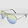 Aviator Shape Summer Ocean Color Sunglasses 5303C - Green Blue