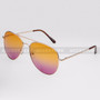 Aviator Shape Summer Ocean Color Sunglasses 52015MHC - Orange Purple