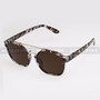 Clubmaster  Shape Retro Designer Sunglasses 96004 - Marble Gold