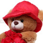 13.5" Brown Teddy Bear with Love Bag & Hat