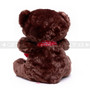 12" Appreciation Teddy Bear with Red Heart- Dark Brown (Back)