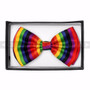 Bow Tie - Vertical Stripe Rainbow