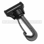 Rotate & Swivel Snap Hooks Durable - Plastic - 1 Inch - Black