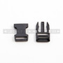 Side Release Buckles w/ Single Adjust - Plastic - 0.5 inch - Black