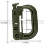Carabiner D-Shaped - Plastic - 1 Inch