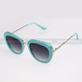 Oval Shape Fashion Color Frame Sunglasses 89020