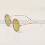 Round Shape Color Fashion Metal Sunglasses 95004RV