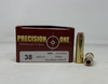 Precision One 38 Special Ammunition PONE1438 158 Grain XTP Hollow Point 50 Rounds