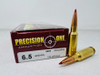 Precision One 6.5 Grendel Ammunition PONE1611 123 Grain ELD Match 20 Rounds