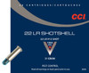 CCI 22LR SHOTSHELL, CCI 0039, #12 Shot, 31gr, 20 rounds