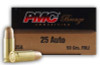 PMC 25 Auto Ammunition PMC25A 50 Grain Full Metal Jacket 50 rounds