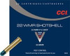 CCI 22 WMR SHOTSHELL, CCI 0025, #12 Shot, 52gr, 20 rounds