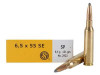 Sellier & Bellot Ammunition 6.5x55mm Swedish Mauser 131 Grain Soft Point SB6555A 20 Rounds