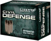 Liberty Ammo 38 Special Ammunition Civil Defense LACD38025 50 gr HP Fragmenting 20 rounds